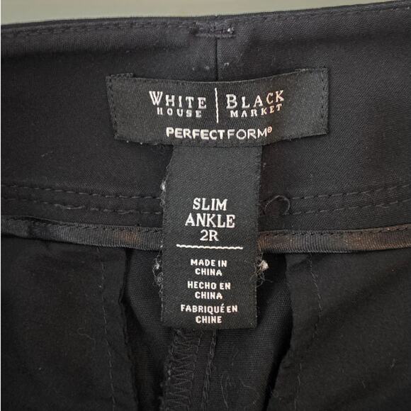 WHBM White House Black Market PerfectForm Slim Ankle black dress pants - 2 - Picture 3 of 5